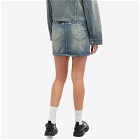Kenzo Paris Women's Kenzo Denim Mini Skirt in Stone/Dirty Blue Denim
