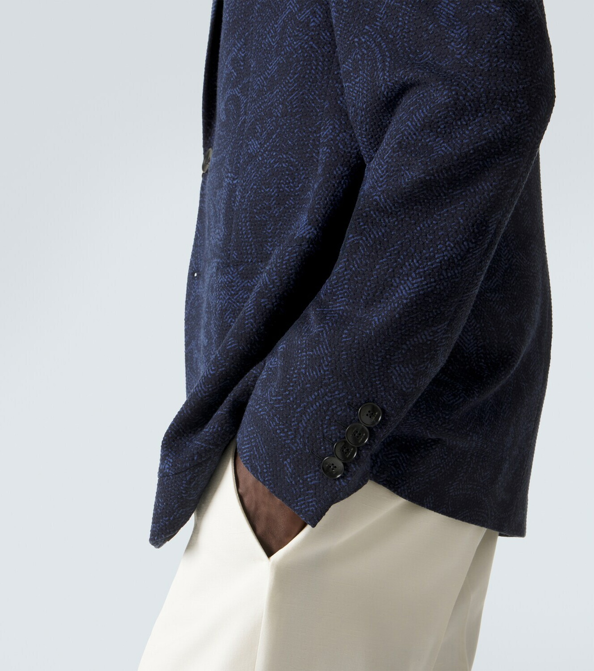 Etro Printed jersey blazer