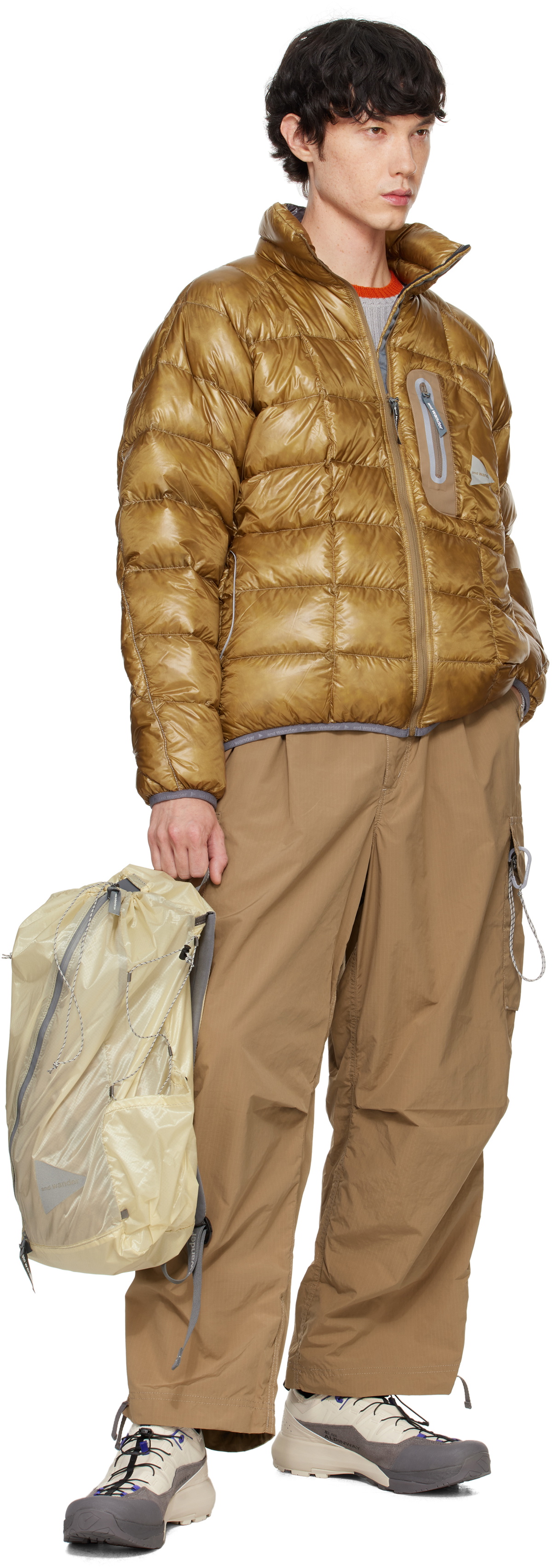 バッグ And wander 18L sil daypack yellow and wander Yellow Sil Daypack Backpack and Wander
