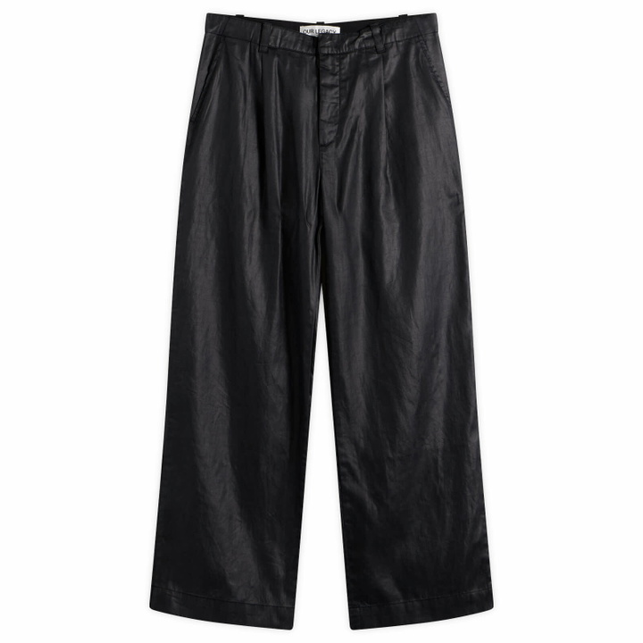Photo: Our Legacy Men's Black Mirror Tencel Still Chino in Lacquer