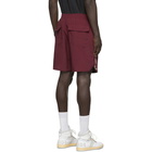 Rhude Burgundy Logo Swim Shorts