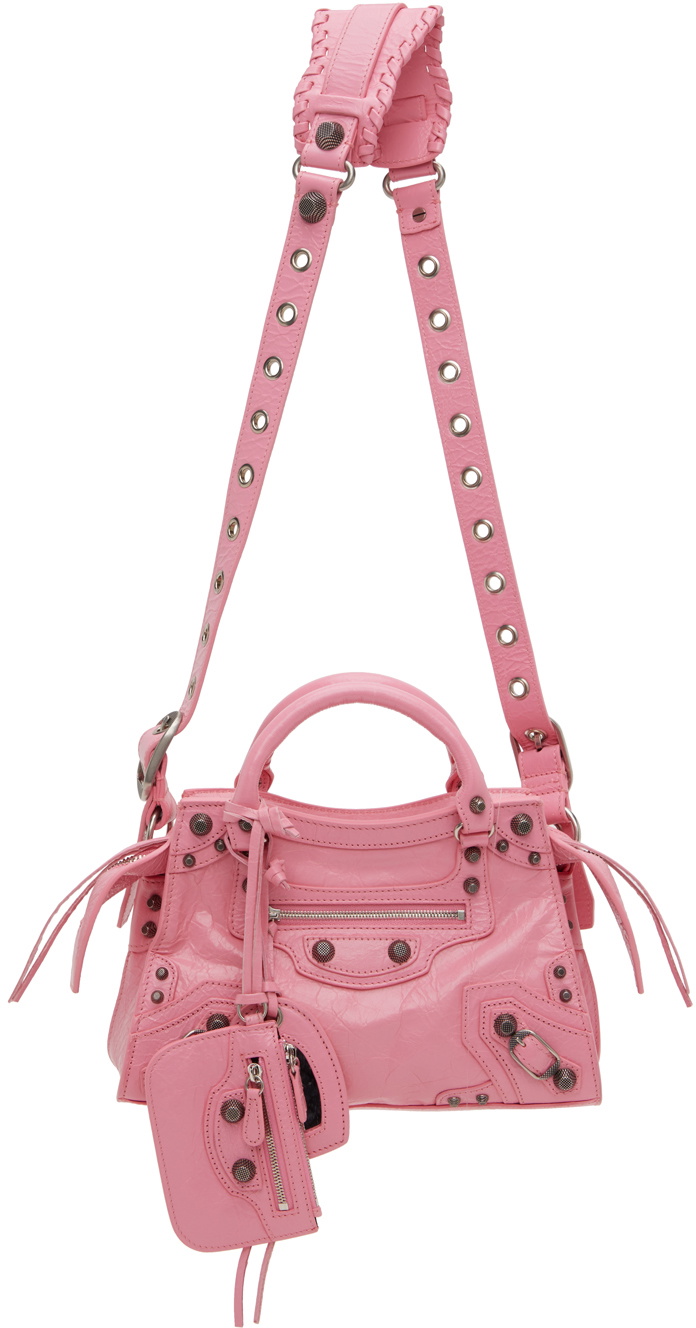 BALENCIAGA バレンシアガ Neo Cagole XS ハンドバッグ*PINK Balenciaga Pink XS 'Neo Cagole' Bag Balenciaga