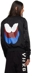 Rick Owens SSENSE Exclusive Black KEMBRA PFAHLER Edition Flight Reversible Bomber Jacket