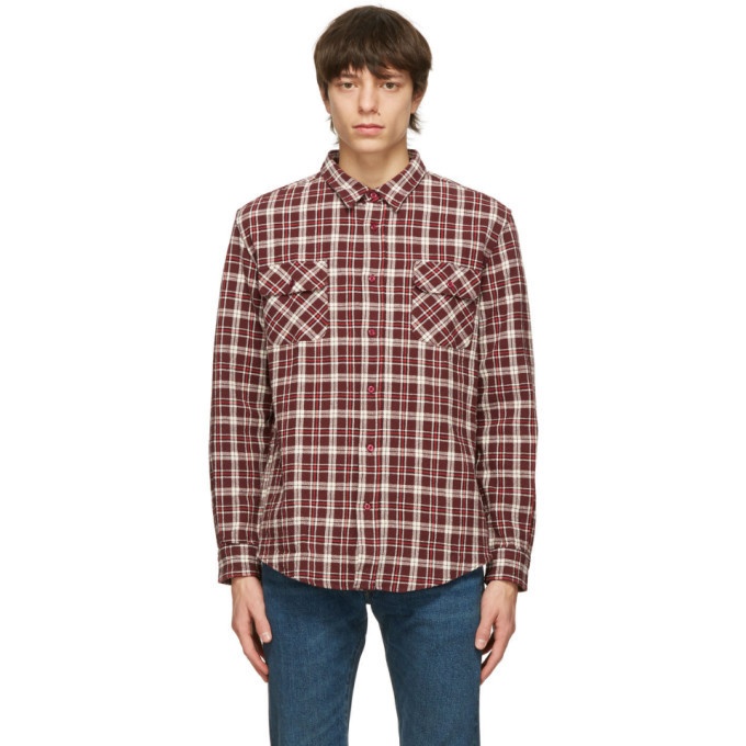 Photo: Levis Vintage Clothing Red and White Flannel Shorthorn Shirt