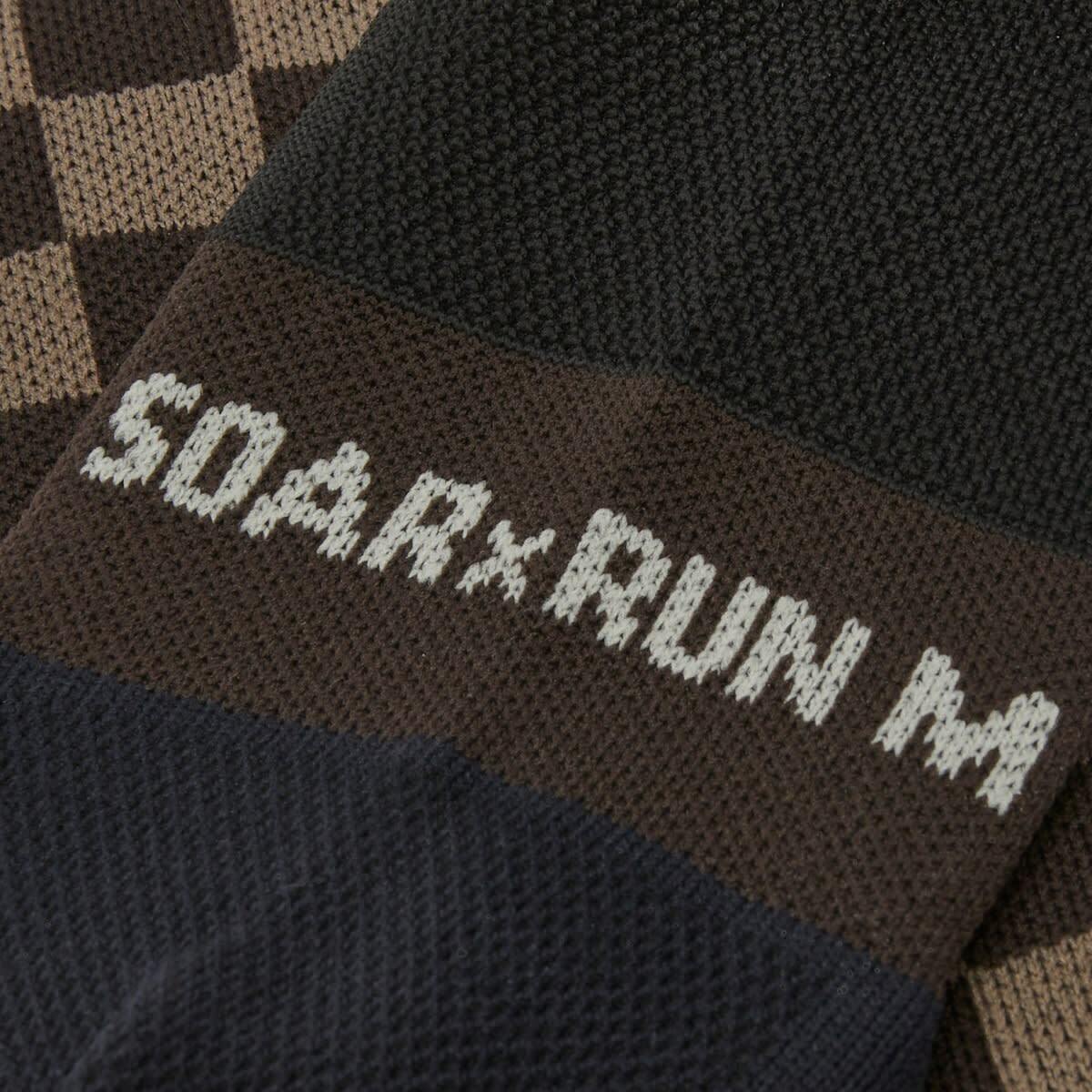 SOAR Men's Square Crew Sock in Black