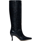 BY FAR Blue Stevie 42 Tall Boots