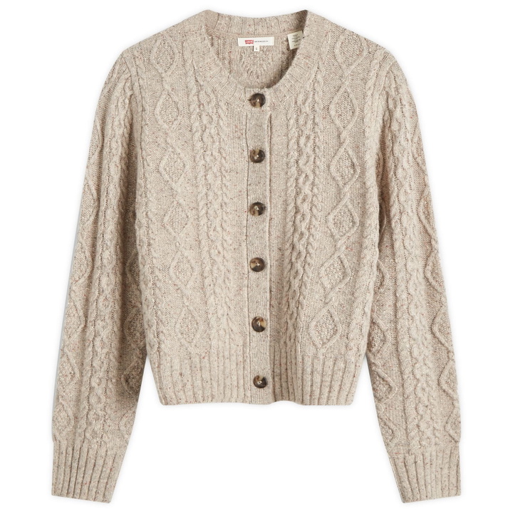Photo: Levi's Women's Cable Knit Cardigan in White
