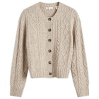Levi's Women's Cable Knit Cardigan in White