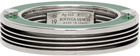 Bottega Veneta Silver & Green Bolt Ring