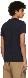 Moncler Navy V-Neck T-Shirt