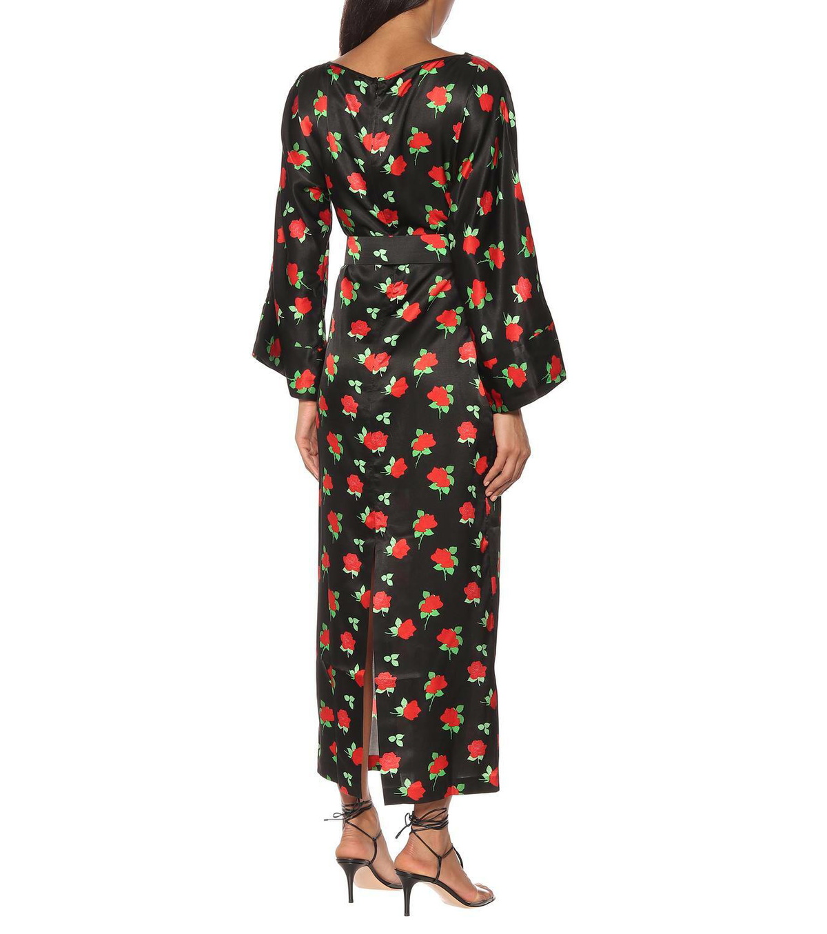 BERNADETTE Jackie floral satin midi dress
