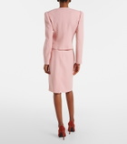 Valentino Virgin wool crêpe midi skirt
