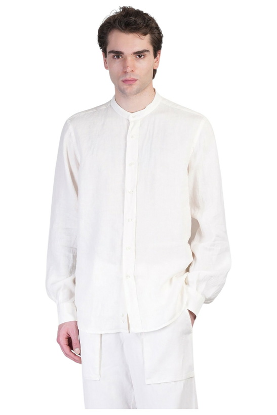Photo: Aspesi Bruce Shirt In Beige Linen