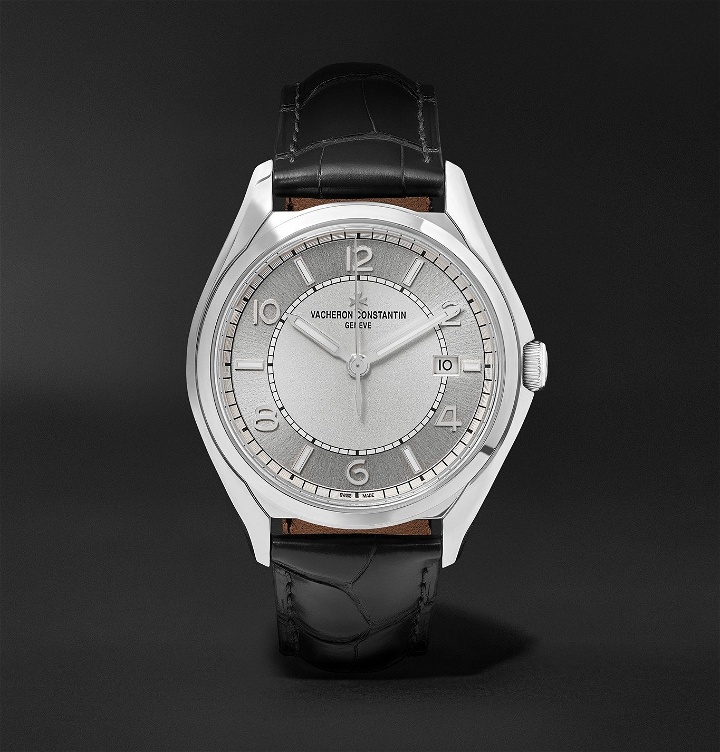Photo: Vacheron Constantin - Fiftysix Automatic 40mm Stainless Steel and Alligator Watch, Ref. No. 4600E/000A-B442 - Unknown