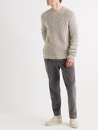 Massimo Alba - Denzel Cable-Knit Wool-Blend Sweater - Gray