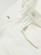 Kingsman - Herringbone Linen-Twill Tuxedo Trousers - Neutrals