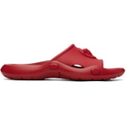 Versace Red Nettuno Rubber Slides