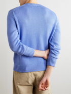 Polo Ralph Lauren - Logo-Jacquard Cotton Sweater - Blue