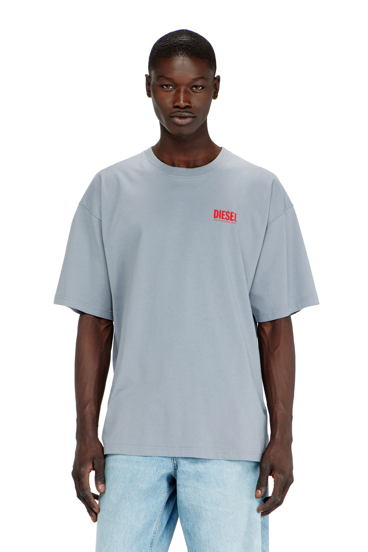 Diesel Gray T-Boxt-R28 T-shirt Diesel