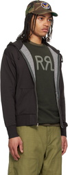 RRL Black Fleece Full-Zip Hoodie