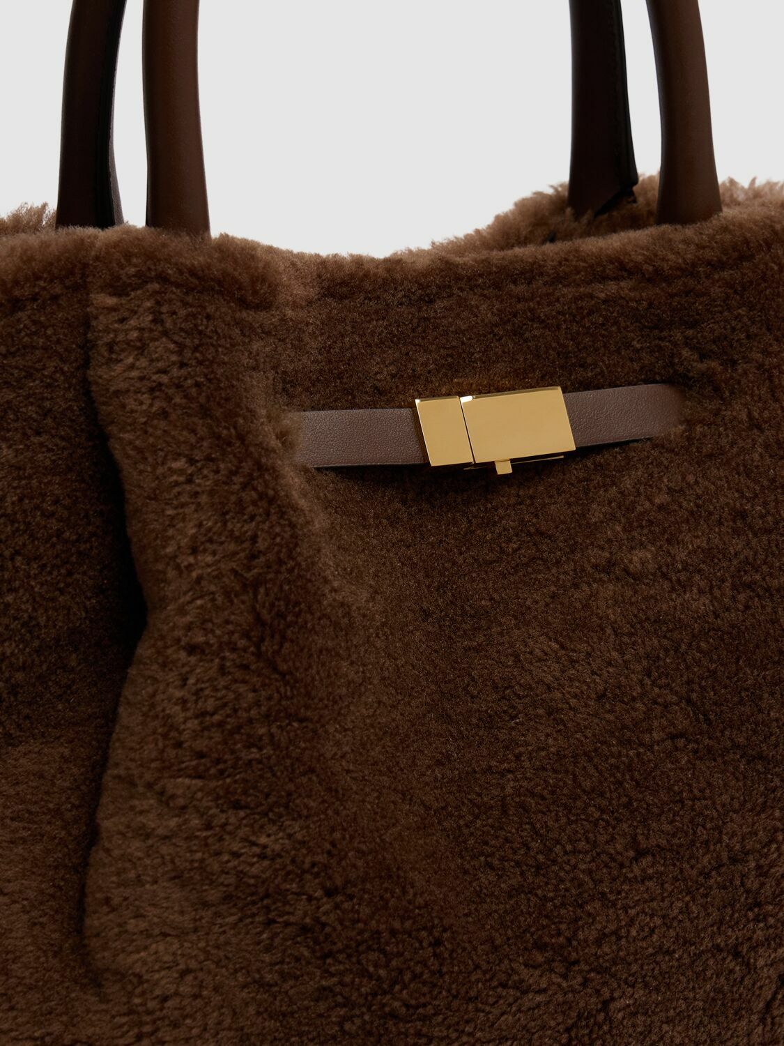 DEMELLIER Midi New York Shearling Tote Bag