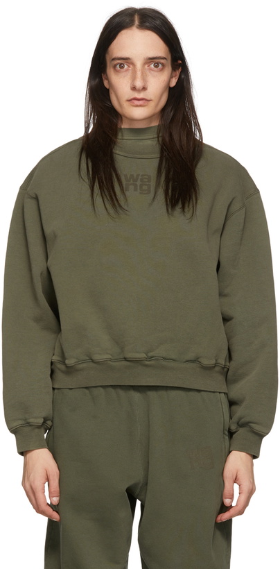 Photo: alexanderwang.t Green Cotton Sweatshirt