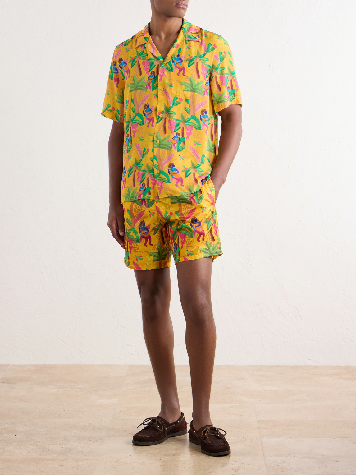 Vilebrequin - Charli Camp-Collar Printed Habotai Shirt - Multi