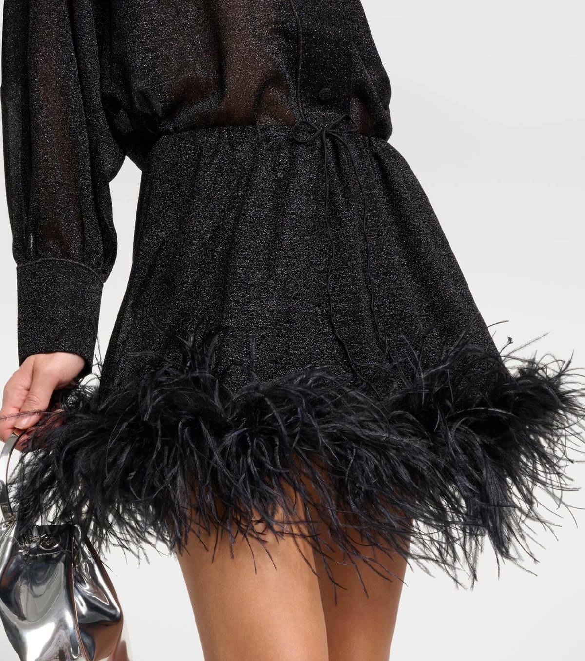 Oséree Lumière Plumage miniskirt