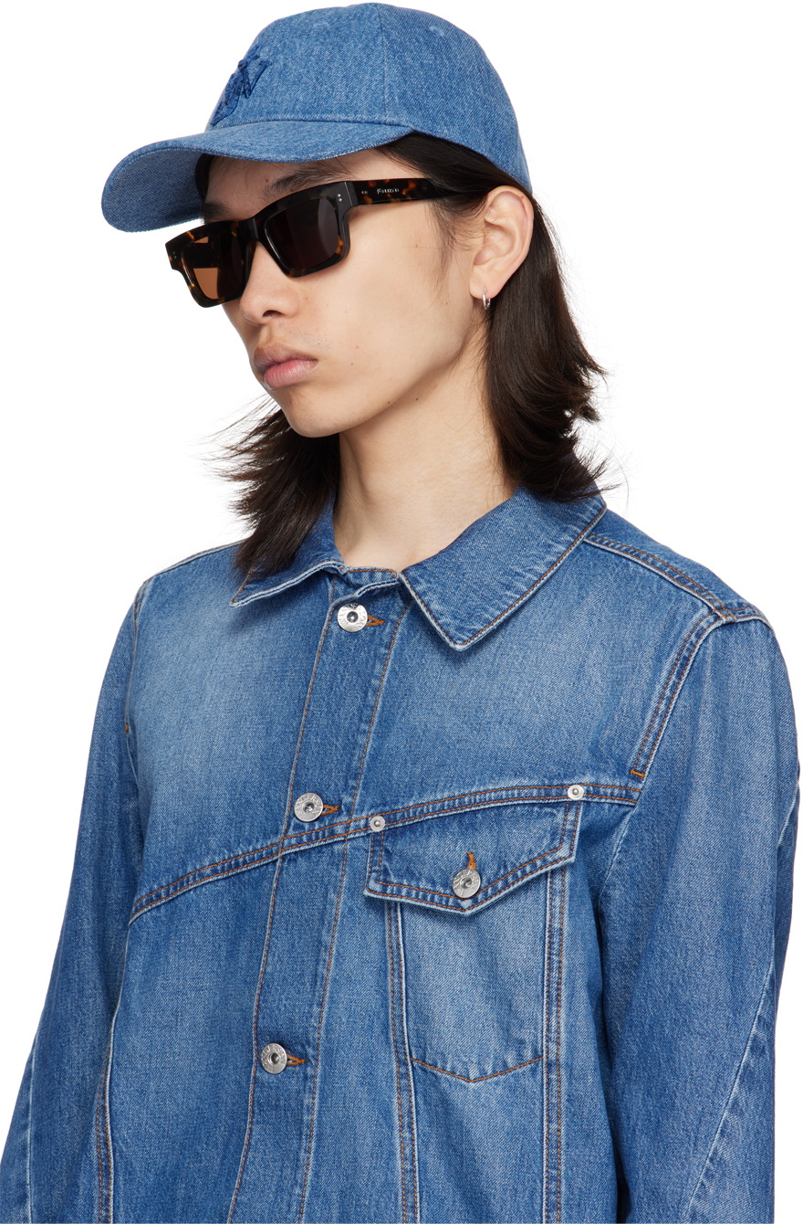 JW Anderson SSENSE Exclusive Tortoiseshell Rectangle Sunglasses
