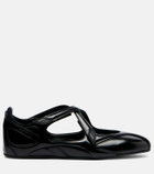 The Attico Floor 01 patent leather ballet flats