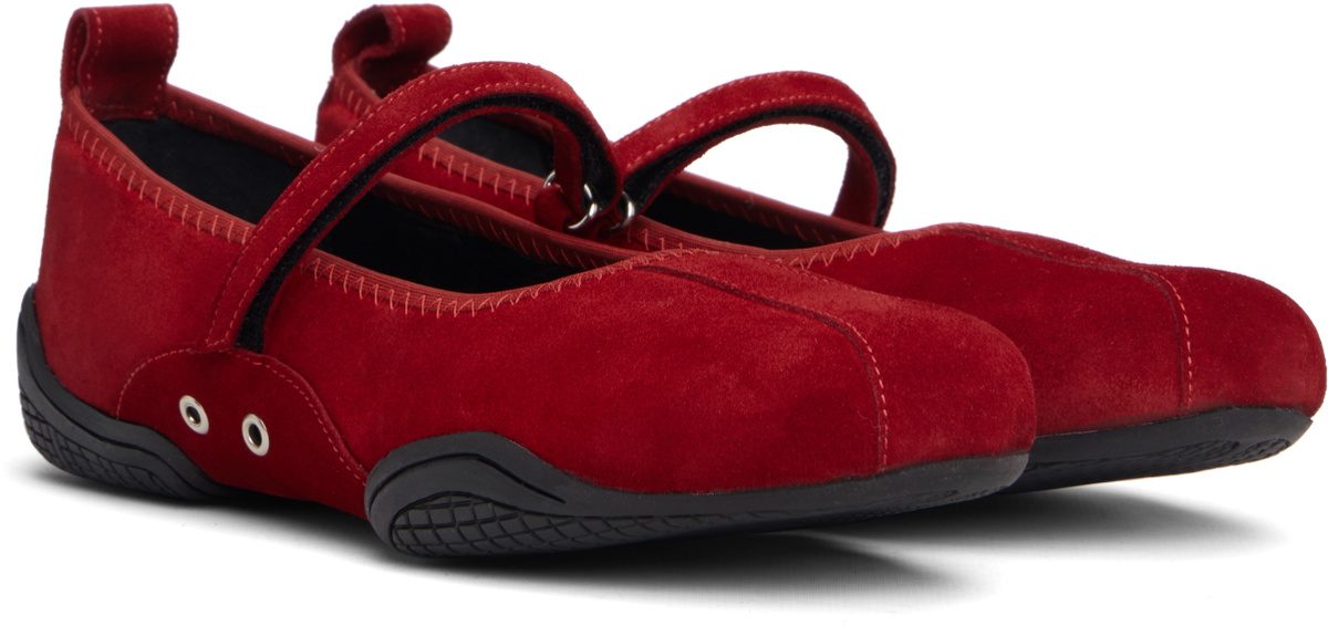 Nicole Saldaña Red Sophie Ballerina Flats
