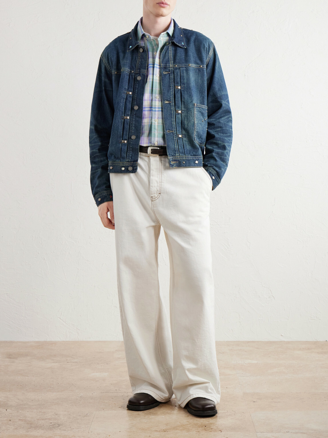 RRL - Embellished Denim Jacket - Blue