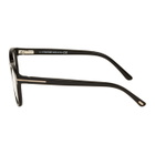 Tom Ford Black Blue Block Clip-On Round Glasses
