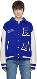 Axel Arigato Blue Illusion Varsity Bomber Jacket