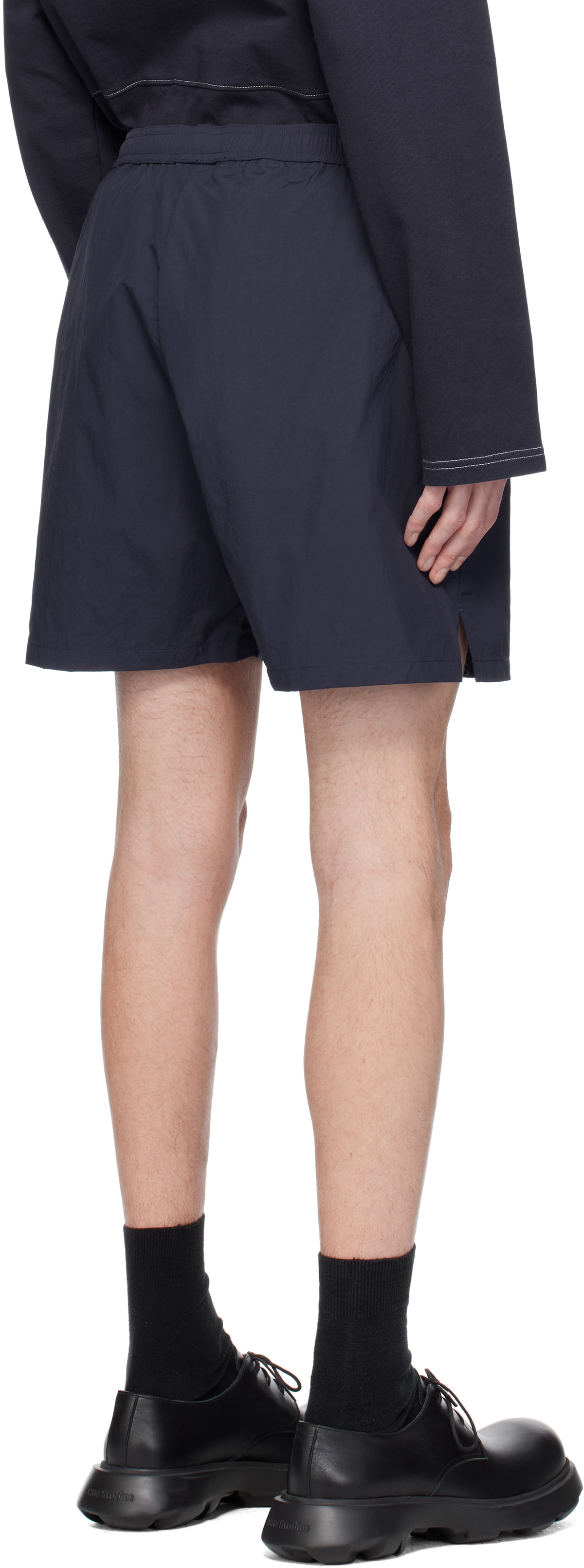 Palmes Navy Global Tennis Shorts