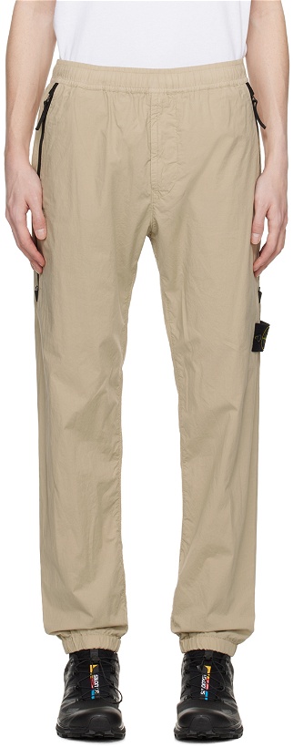 Photo: Stone Island Beige Patch Trousers