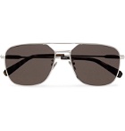 Brioni - Aviator-Style Gold-Tone Sunglasses - Brown