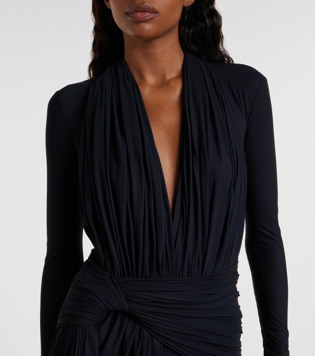 Balenciaga Asymmetric draped minidress
