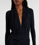 Balenciaga Asymmetric draped minidress