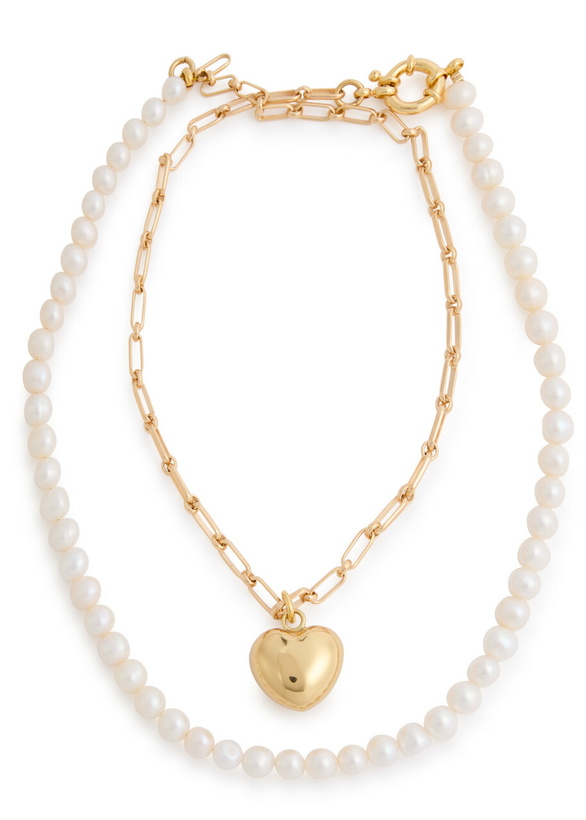 Photo: Timeless Pearly 24kt Gold-plated and Pearl Necklace - One Size