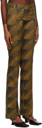 ELLISS Brown Planet Illusion Trousers