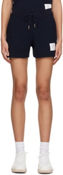 Thom Browne Navy Gusset Stripe Shorts