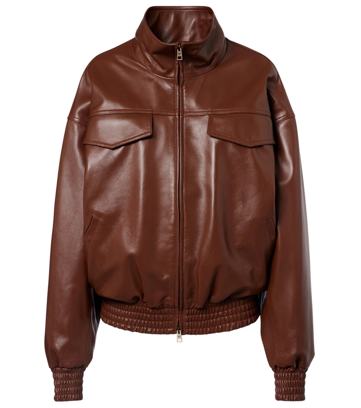 Balenciaga Oversized leather bomber jacket Balenciaga