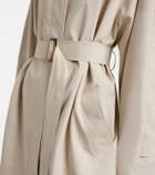 The Row Amaya belted cotton car coat