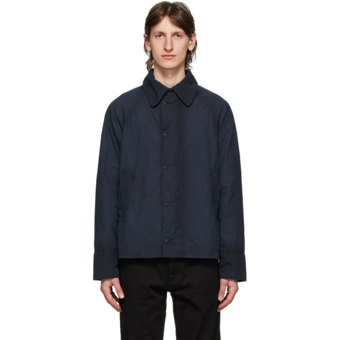 Photo: Barbour Navy Engineered Garments Edition Washed Graham Jacket