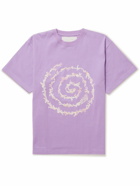 Story Mfg. - Grateful Printed Organic Cotton-Jersey T-shirt - Purple