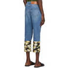 Loewe Blue Daisy Fisherman Jeans