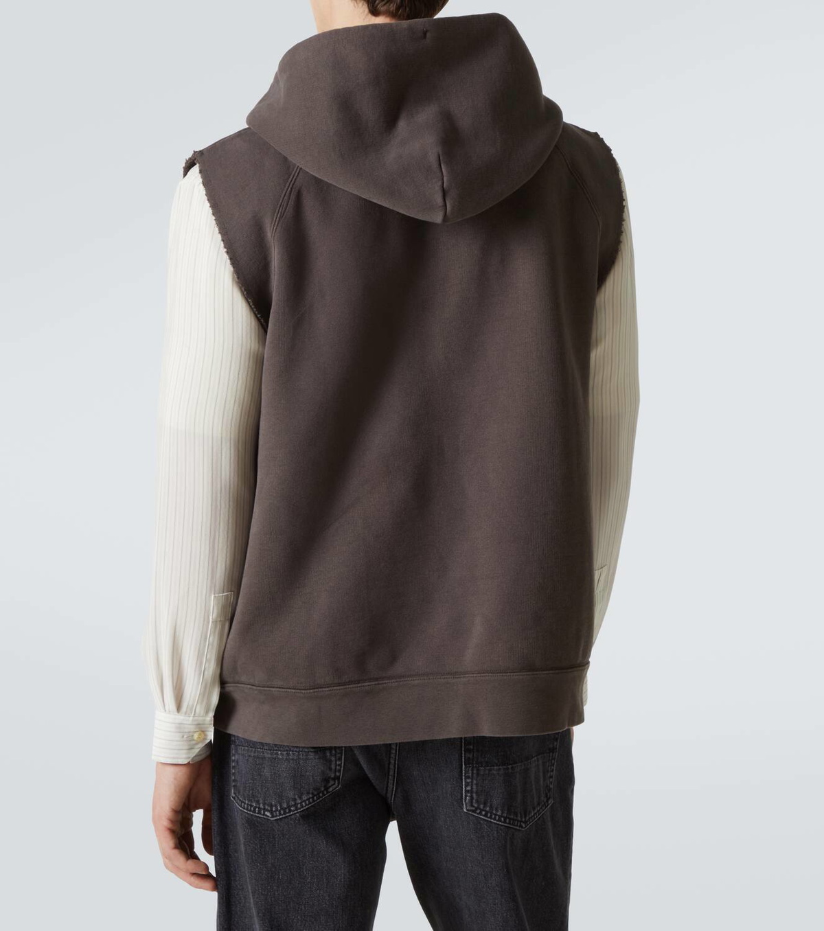 Our Legacy Motor cotton jersey zip-up vest