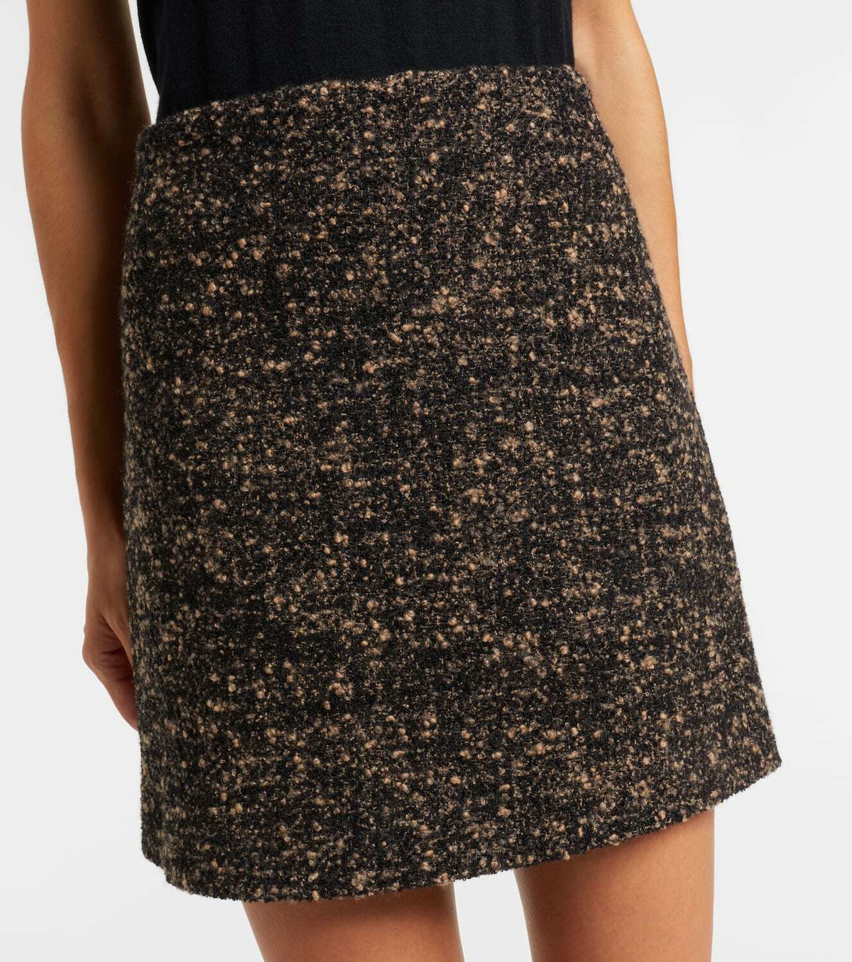 Blazé Milano Coci wool-blend tweed miniskirt