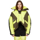 Colmar A.G.E. by Shayne Oliver Yellow and Khaki Short Villa Shell Jacket
